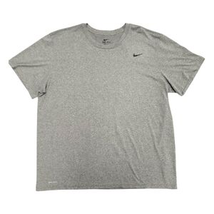 Nike Legend Heather Gray Dri-Fit Tee T-Shirt, Short Sleeve, 2XL XXL